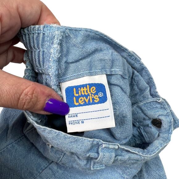 Little Levi’s VTG 80s Cargo Jogger Jeans Elastic Waist Light Wash Boys 6 Slim - Picture 6 of 7